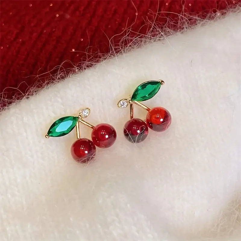 Set Cherry Coquette - Brazalete y Aretes