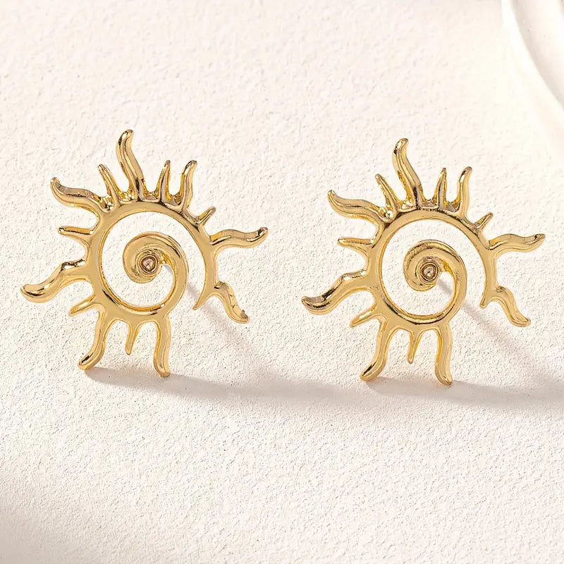 Pendientes Sol Dorado