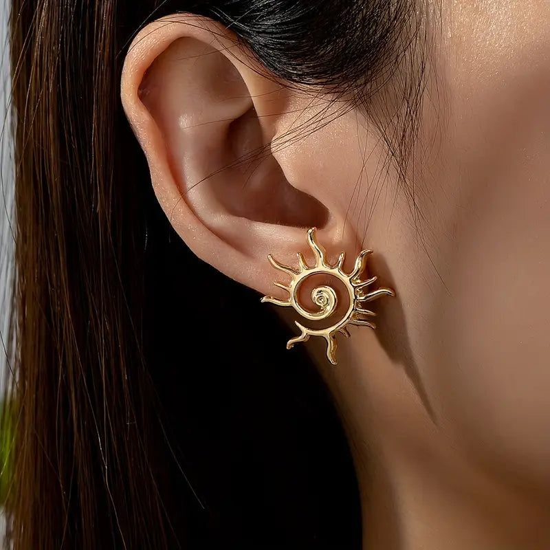 Pendientes Sol Dorado