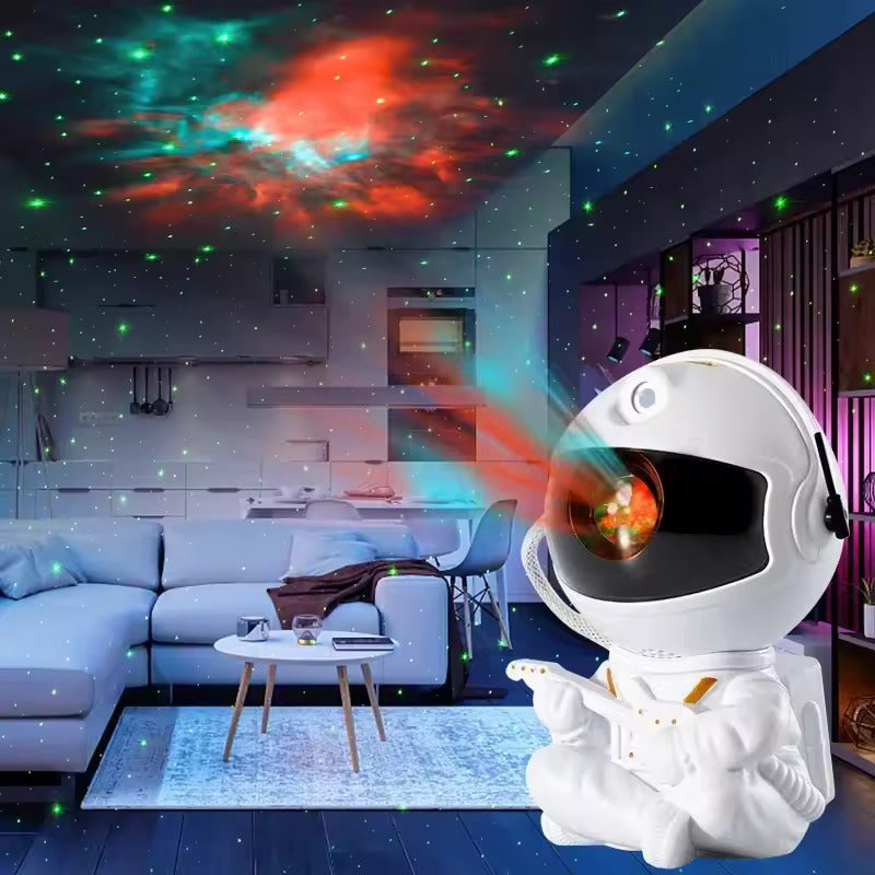 🧑‍🚀Lámpara Astronauta Proyector Galáctico 360° – Cielo Estrellado en tu Habitación