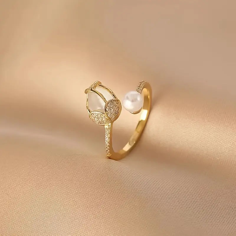 Set Bloming Elegance - Aretes, Anillo y Collar