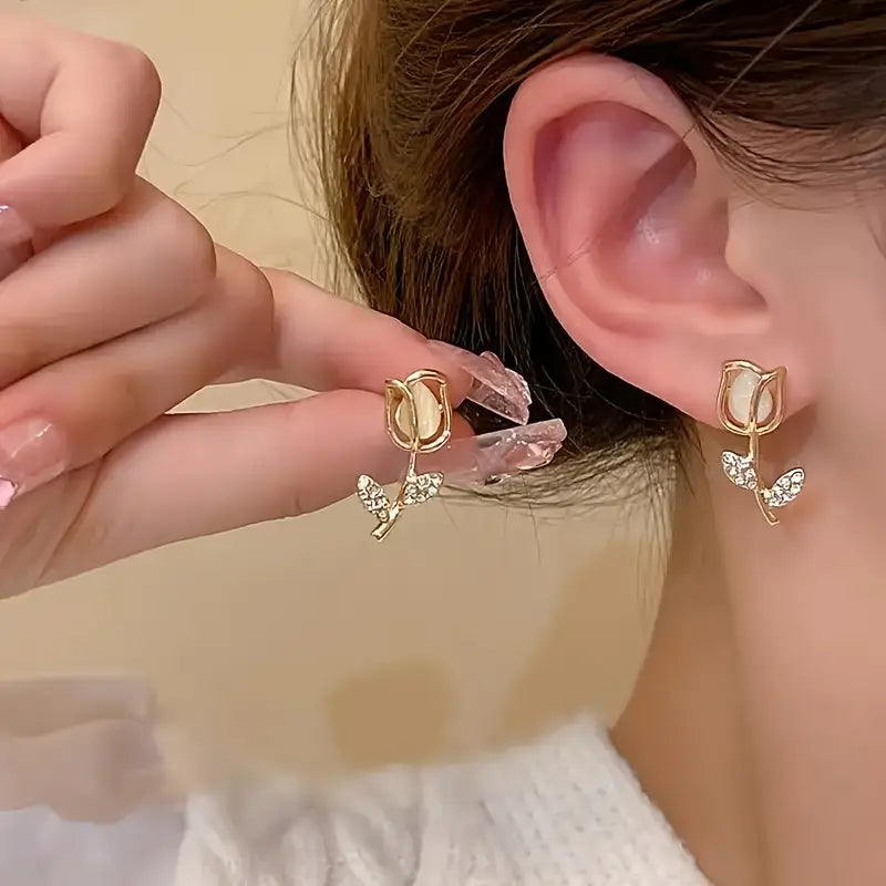 Set Bloming Elegance - Aretes, Anillo y Collar